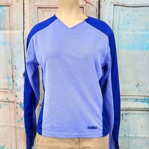 Patagonia Long Sleve V Neck Colorblock Shirt